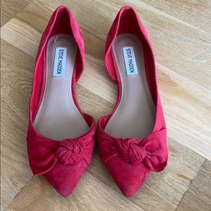 Red Steve Madden flats